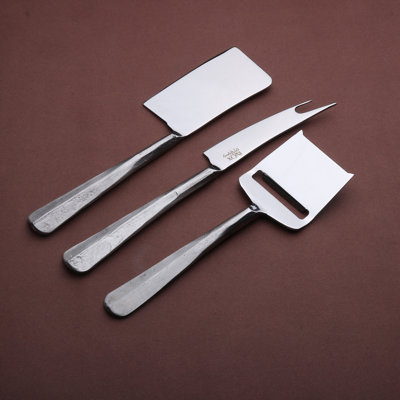 Ernestine Steel Cheese 3 Piece Serving Set