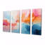 «Pink Bliss Sunset Celebration», ensemble de 4 décorations murales abstraites-934233537