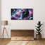 «Cat Universe» par Rey Klimt, art mural en verre acrylique, 48 po x 24 po