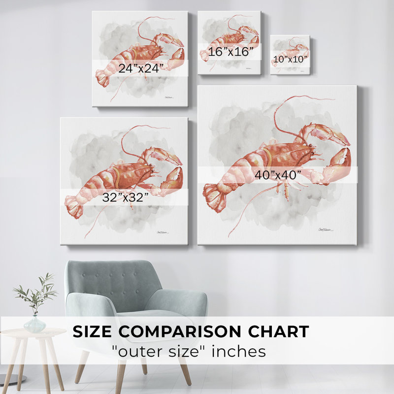 Homard, H 24 po x l 24 po x P 1,5 po