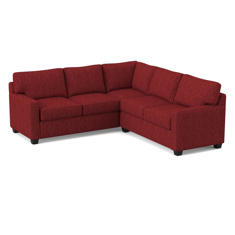 Brooks 90" Wide Symmetrical Corner Sectional, Dorset Cherry
