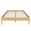 Structure de lit plateforme moderne et minimaliste en bois de bambou sec de 15 pouces de hauteur, avec support en lattes de bois, aucun sommier requis, assemblage facile-409049968-409049970