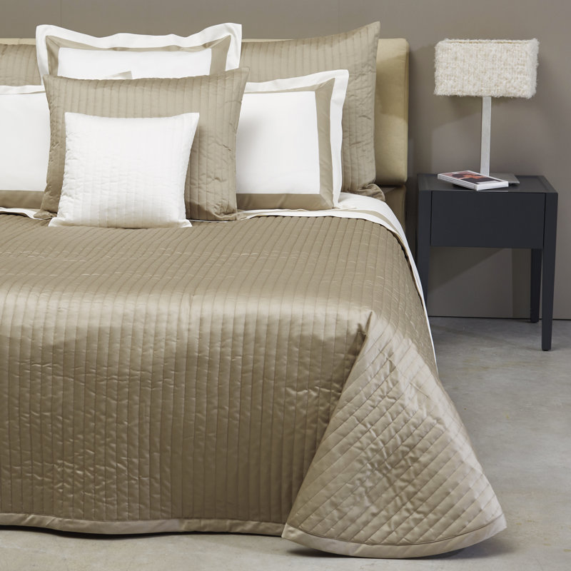 Siena Channel Sateen Coverlet Set