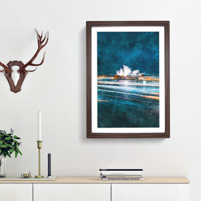 Sydney Opera House Lights - Framed Print