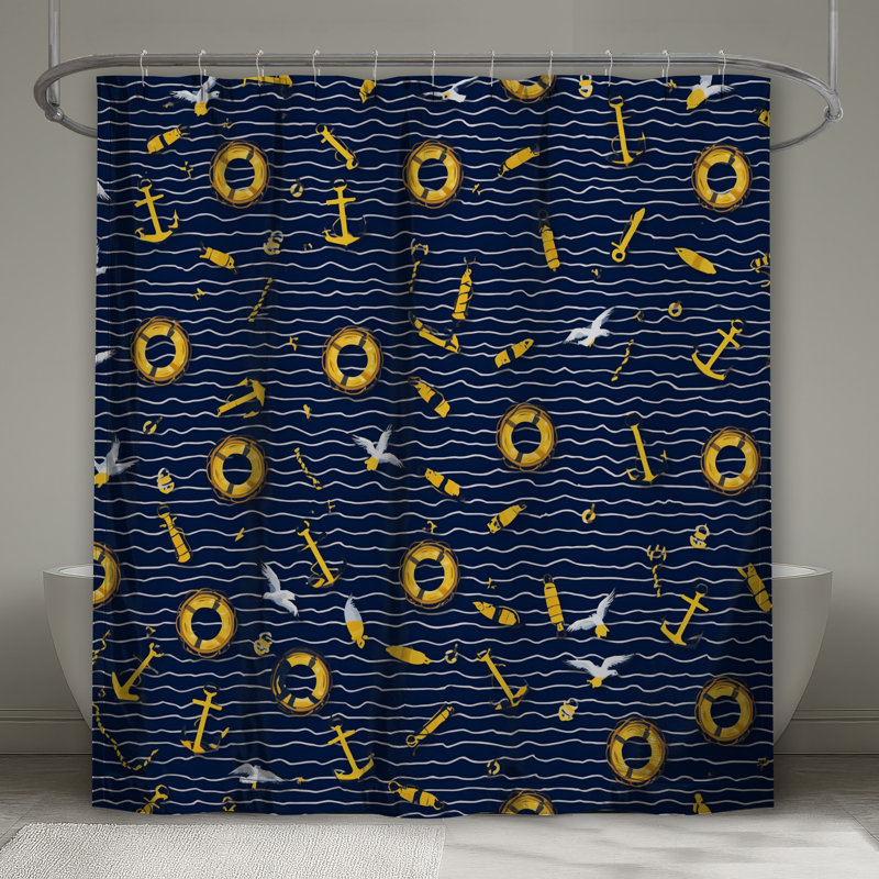 Rideaux de douche Nautical, 70in W x 72in H