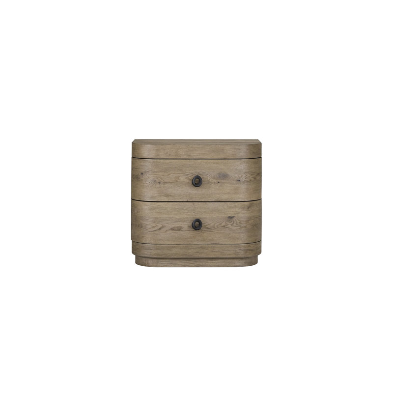 Grande table de chevet 2 tiroirs, grande finition chêne noueux anglais | Idée de cadeau