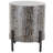 Alicia Multi Colored Mother of Pearl Shell Geometric Handmade Mosaic Inlay Side End Accent Table with Black Metal Legs-1971926508