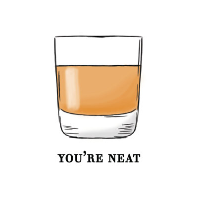 Your Neat Glass - Wrapped Canvas Print
