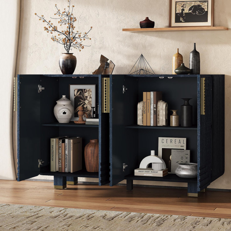  4-door Sideboard With Adjustable Shelves, Antique Navy