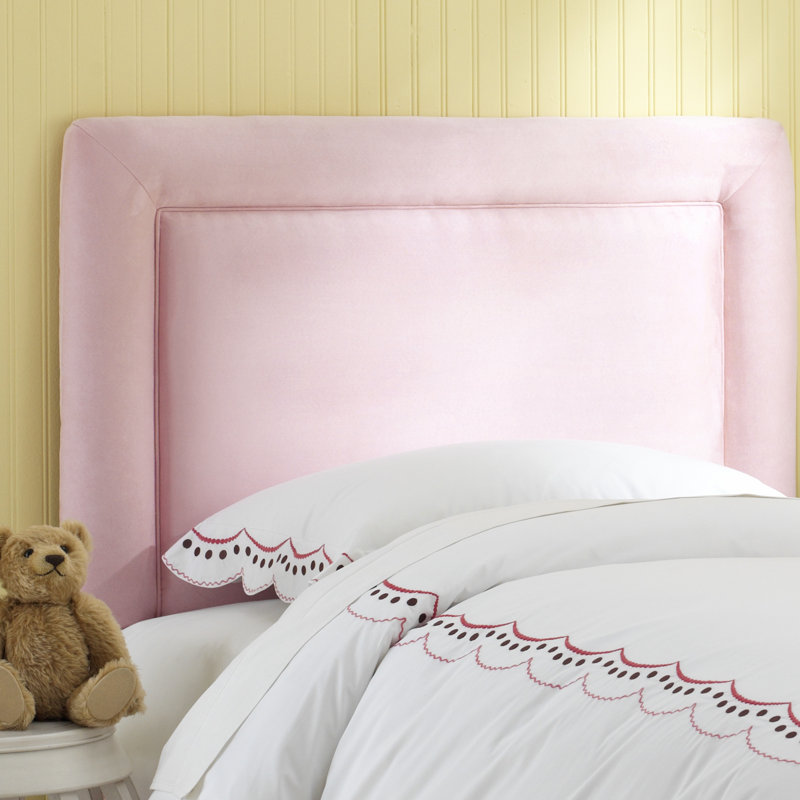 Tête de lit à panneau tapissier Rowberrow, Simple, Rose clair