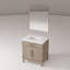 Meuble-lavabo simple 30 po X P 22 po P, comptoir en quartz et Miroir-156461850