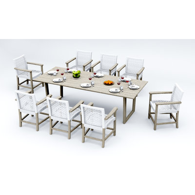 AlsoiWT Outdoor Teak Dining Set