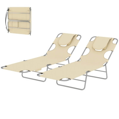 Set of two Folding Lounge Chairs