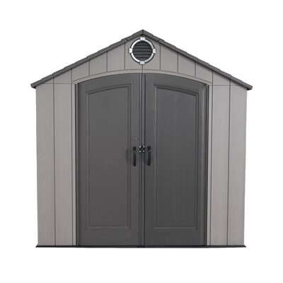 Lifetime 8' x 12.5' High Density Polyethylene (Plastic) Storage Shed with Steel-Reinforced Construction -  60305