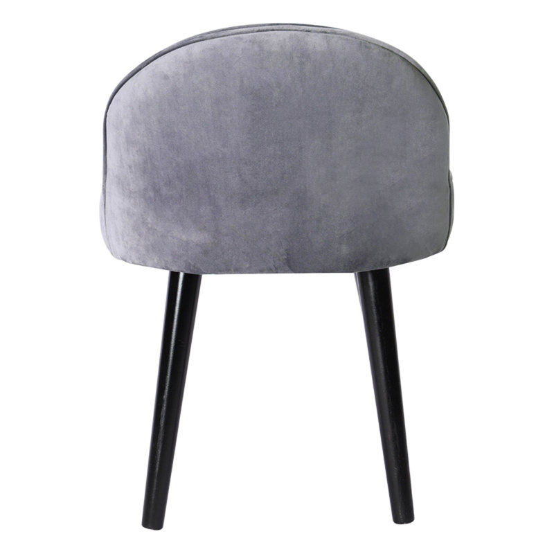 Truman Solid Wood Accent Stool, Grey