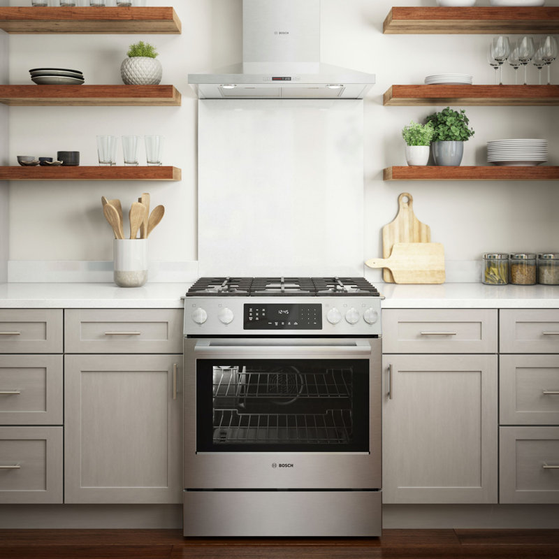 800 Series 30" 4.8 cu ft. Slide-in Gas Range