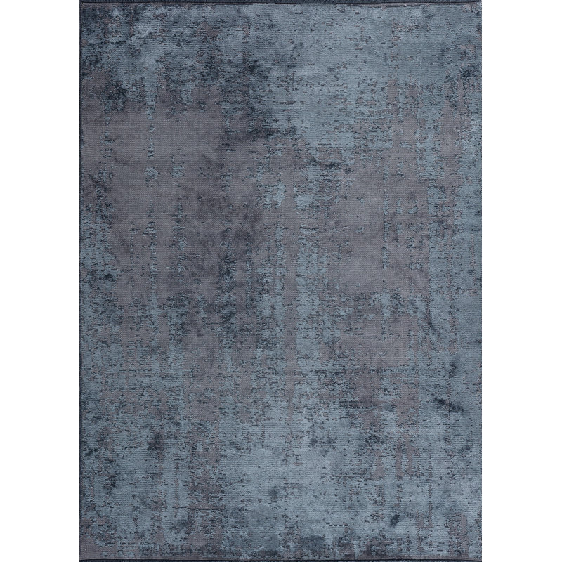 Rapture Blue/Gray Abstract Luxury Area Rug, Rectangle 7'10" x 11'2"