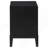 Mason Black 2-Drawer Nightstand