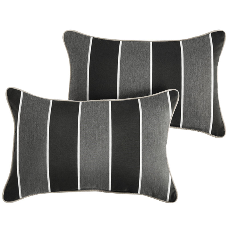 Housse et insert de coussin rectangulaire d'extérieur Coyan