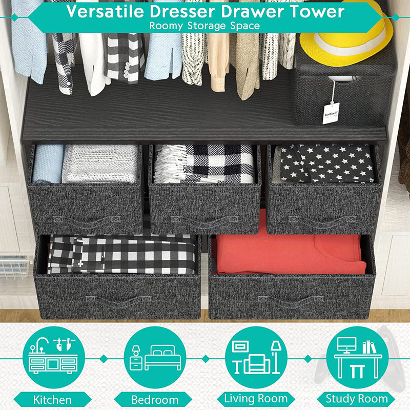 Staunton 5 Drawer Stackable Drawer