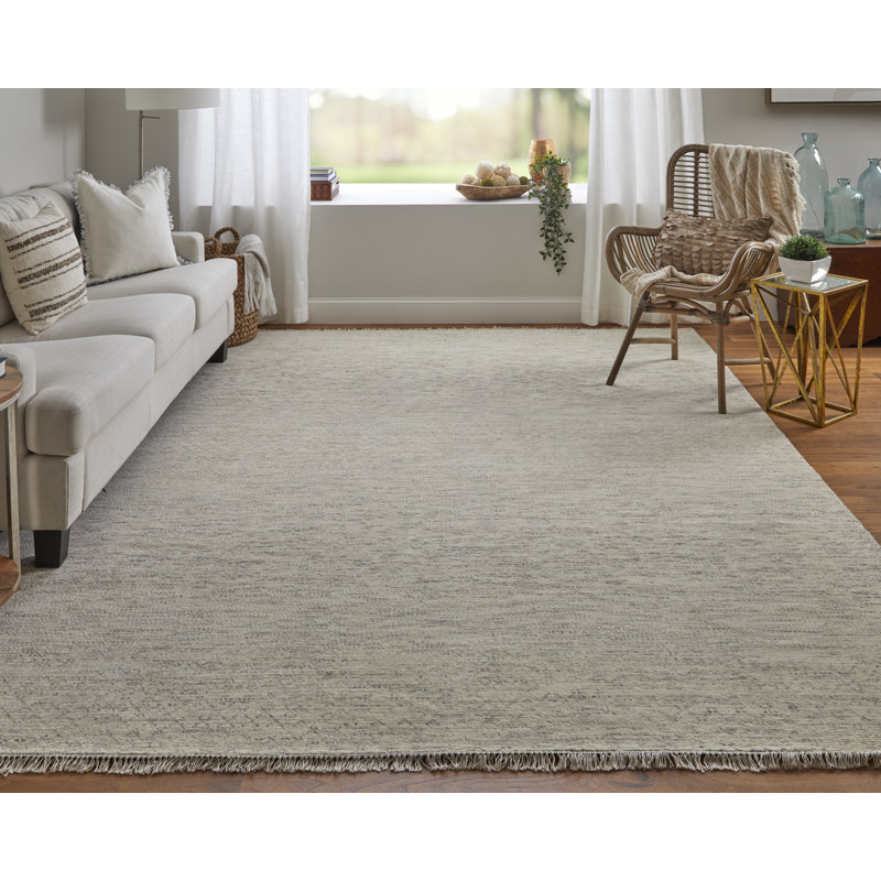 Branson Wool Area Rug in Beige, Rectangle 7'9" x 9'9"