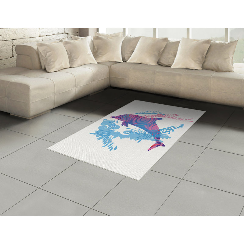 Tapis décoratif de haute densité en fibres de mer, Rectangle— 4 pi x 5 pi 8 po