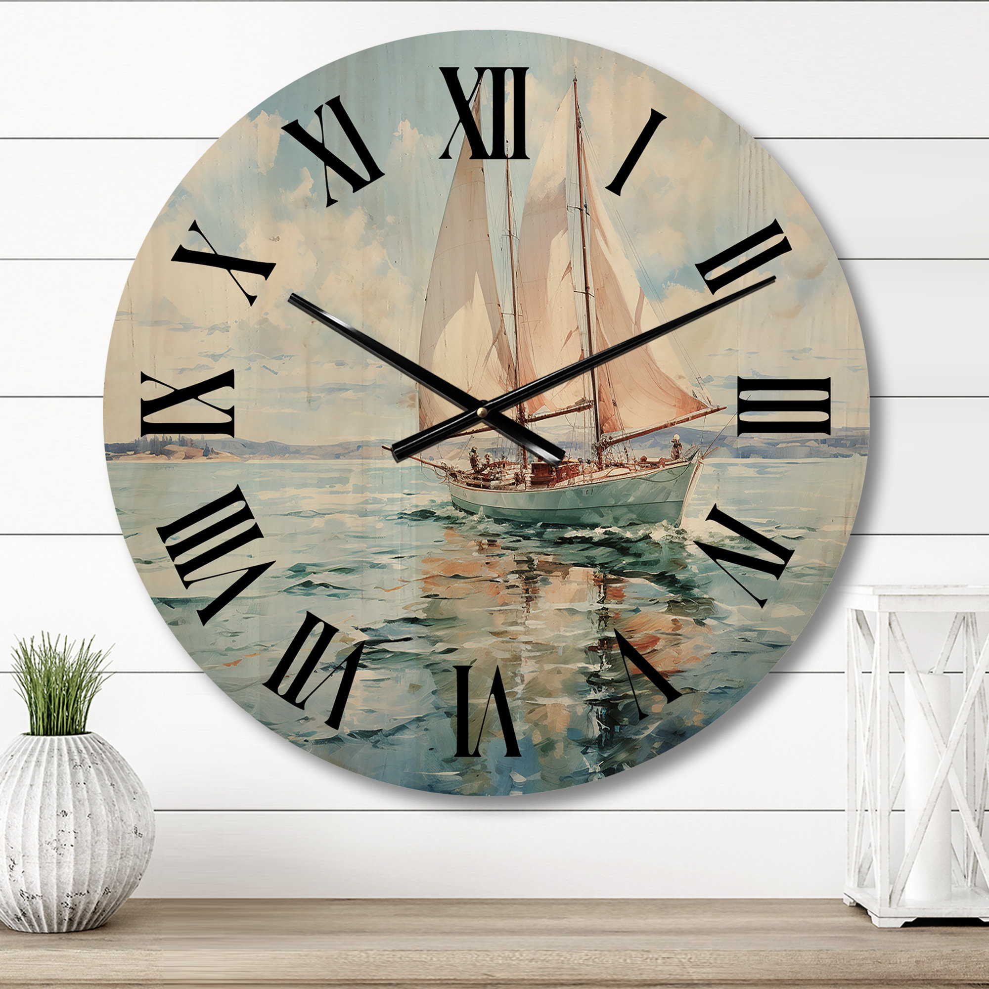 Bless international Tammi Solid Wood Wall Clock | Wayfair