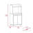 Charlotte 1-Shelf 2-Door Kitchen Pantry White