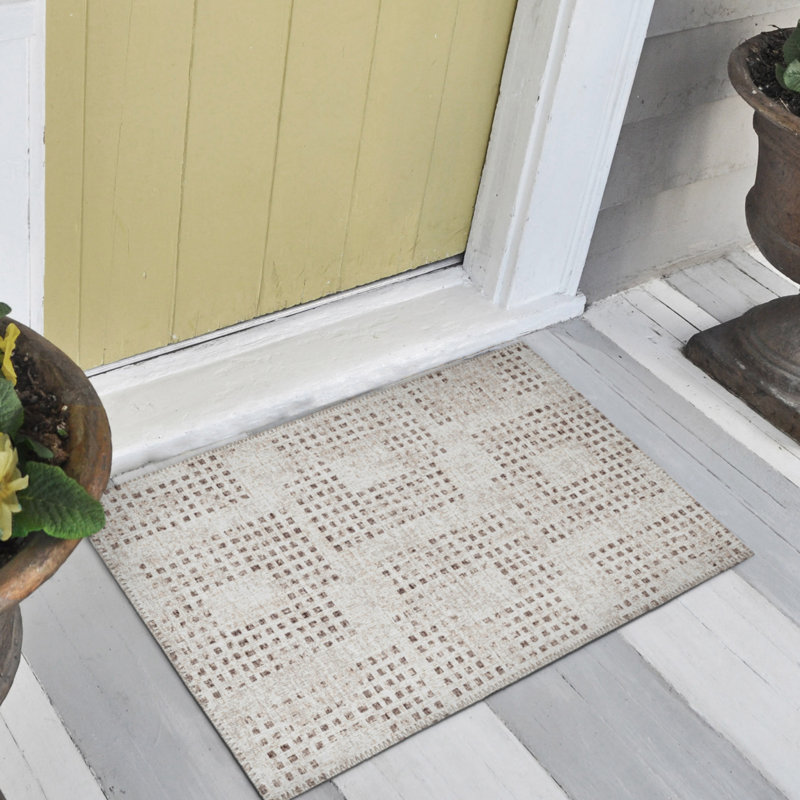 Ingund Performance Chenille Washable Indoor / Outdoor Rug, Rectangle 1'8" x 2'6"