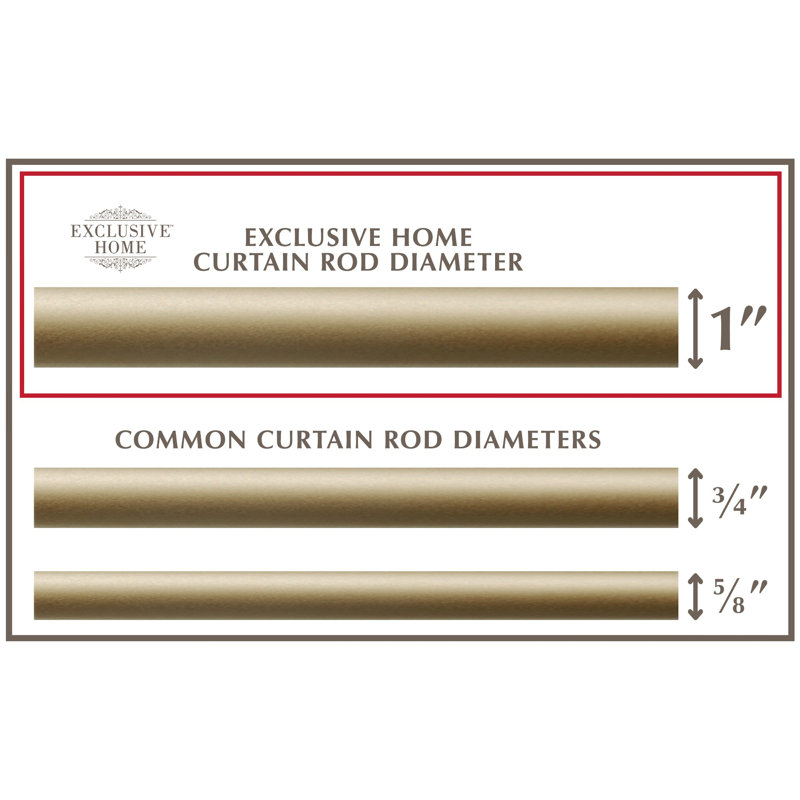 Gold Adjustable Iron Curtain Rod with Square Finials