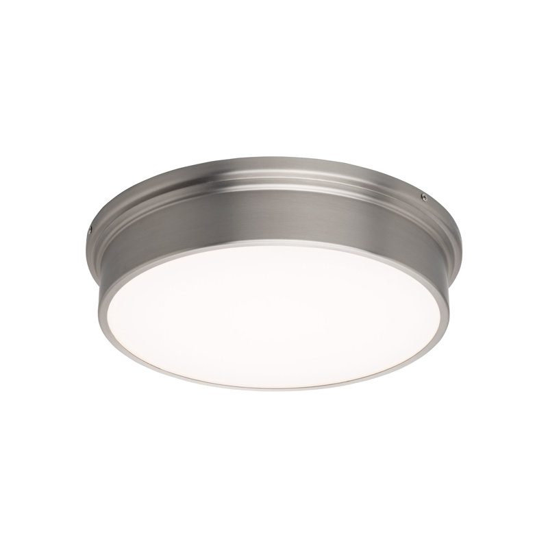 Campa 1 - Light LED Flush Mount, 2.5" H x 8" W x 8" D, Aged Brass