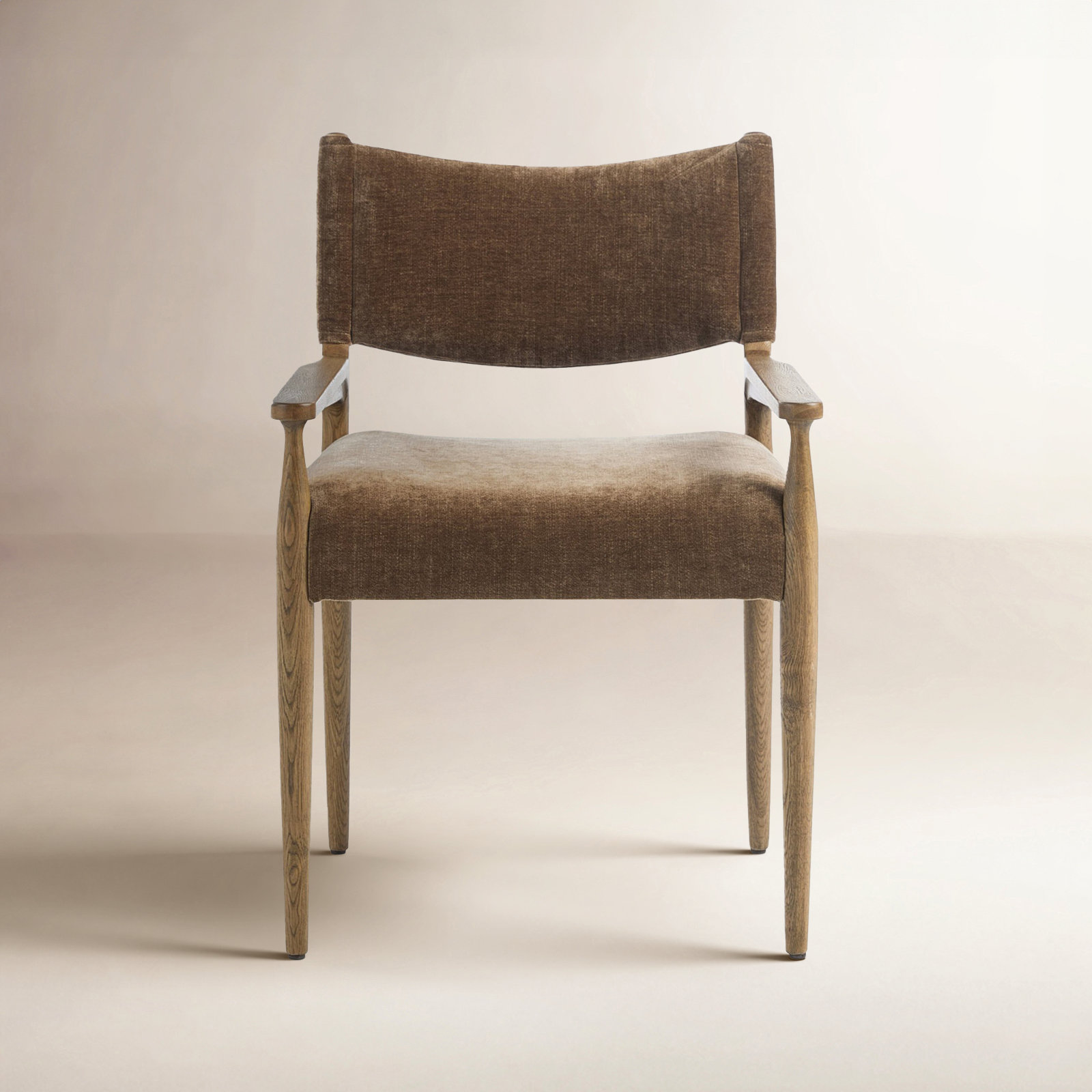 Tara Linen Oak Armchair, Toasted Oak, Monte Olive