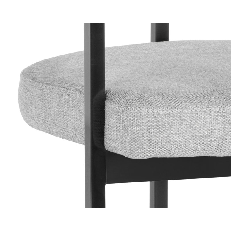 Marris Upholstered Arm Chair, Gunmetal, Grey