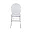 Chaises d'événements empilables en acrylique de style fantôme
