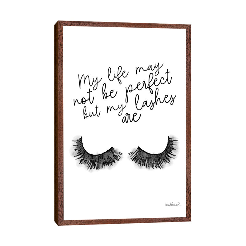 Perfect Lashes by Amanda Greenwood - Wrapped Canvas Print, Classic Brown Wood Framed Canvas, 66.04 cm H x 45.72 cm W