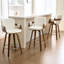 Tabouret de bar pivotant à hauteur de comptoir Modern-1911697629