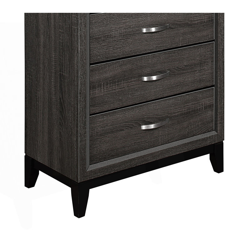 Commode de style contemporain avec tiroirs en queue d'aronde, armoire de rangement