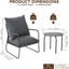 3-Piece Garden Conversation Set,Breathable Woven PE Rattan Chairs with Washable Cushions & Round Metal Coffee Table-1906263933