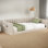 Canapé-lit compact avec rangement | Design en velours rembourré pour les salons et les chambres d'amis