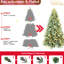 Arbre de Noël bleu de 5 pi, 250 lumières à DEL blanc chaud, 854 pointes, thème des Fêtes élégant, arbre de teinte bleu à base en métal de 5 pi, montage rapide dense pré-enfilé