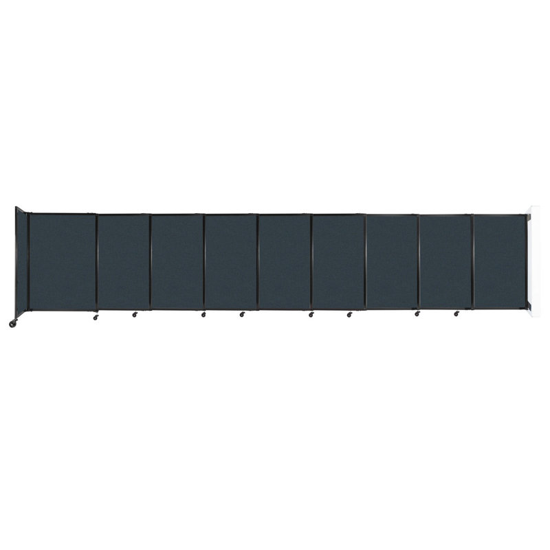 Cloison coulissante 5 pi, Galet chaud, H 48 po x l 237 po x P 33 po