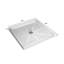 Base de douche en verre 36 po x 36 po avec finition solide SMC - surface antidérapante et couvercle de drain en acier inoxydable
