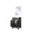 Meuble-lavabo simple 20 po X P 18 po P, comptoir en acrylique et Miroir
