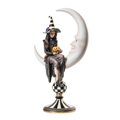Spellbound Witch and Moon Figure