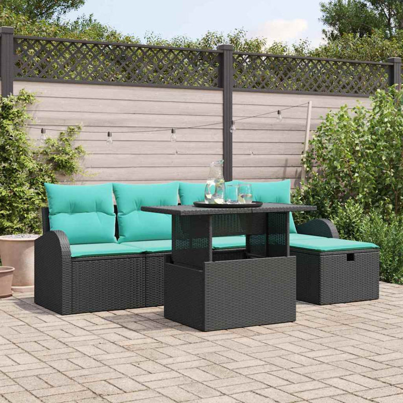 Ensemble de canapé de jardin avec coussin 6 pièces vidaXL