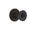 Rope Rosette with Crystal Black Door Knob-671044681