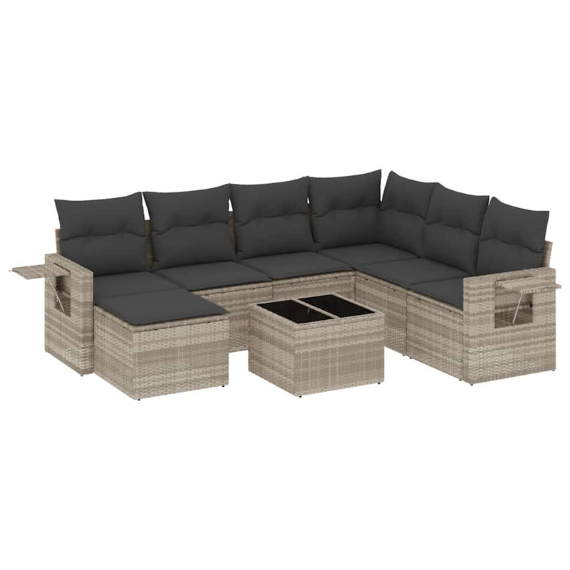  Garden Sofa Set Light Grey