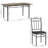 7-Piece Dining Set With Wood-Look Table & Upholstered Chairs-1527620717