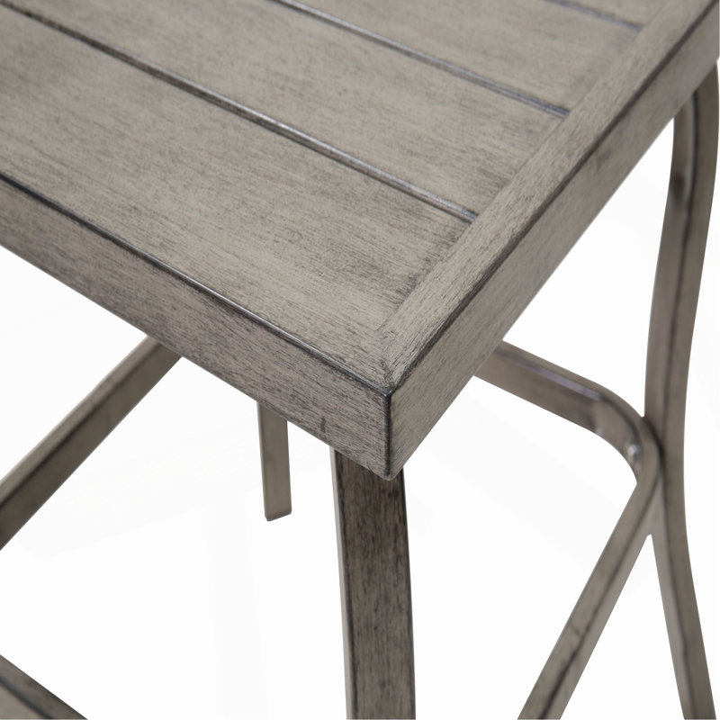 Table d'appoint / table basse en métal peint, table en fer robuste avec finition thermolaquée, utilisation à l'extérieur