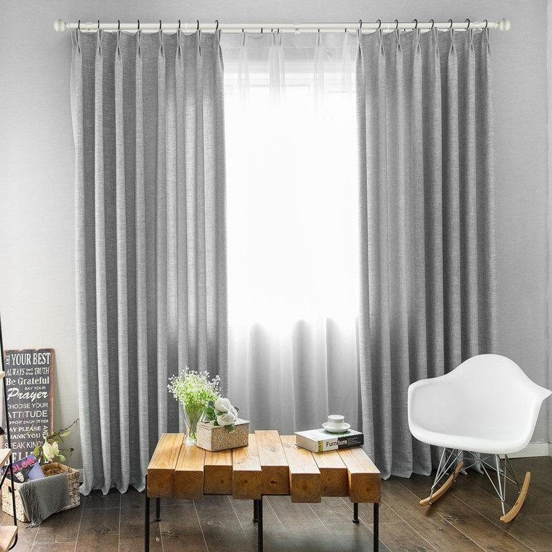 Tringle à rideaux double Camilah, Blanc, 28" - 48"